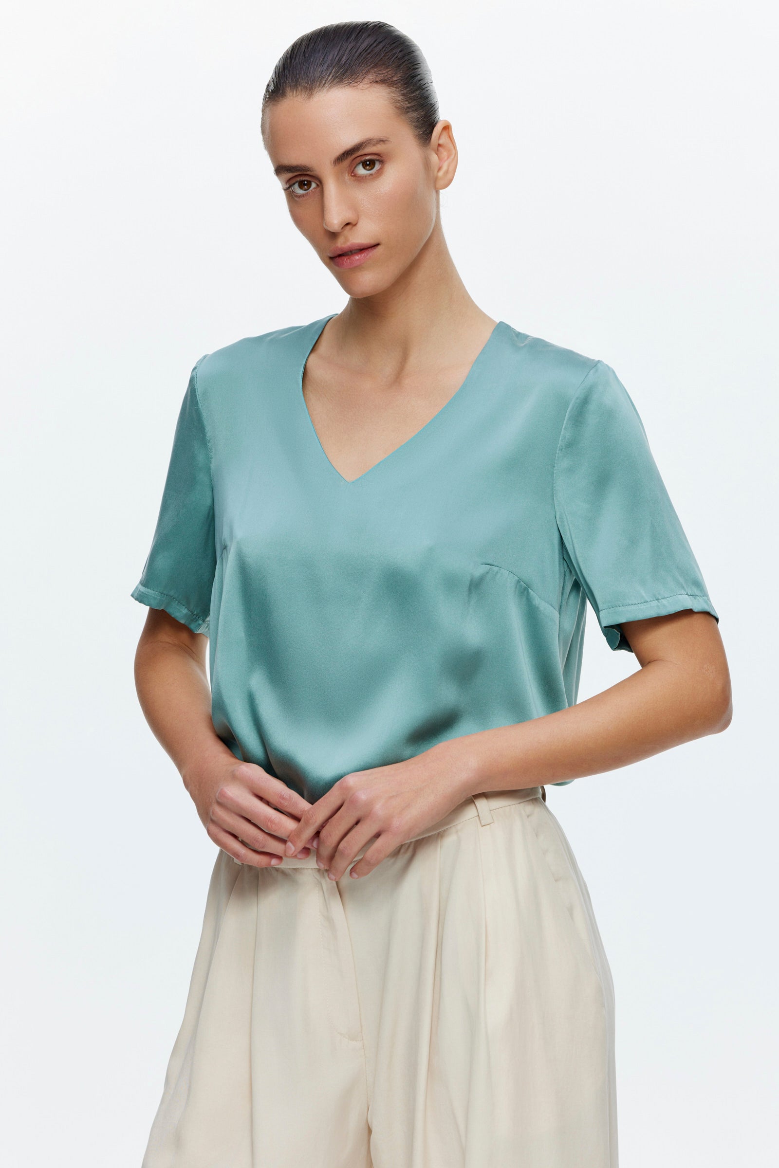 חולצת משי יער