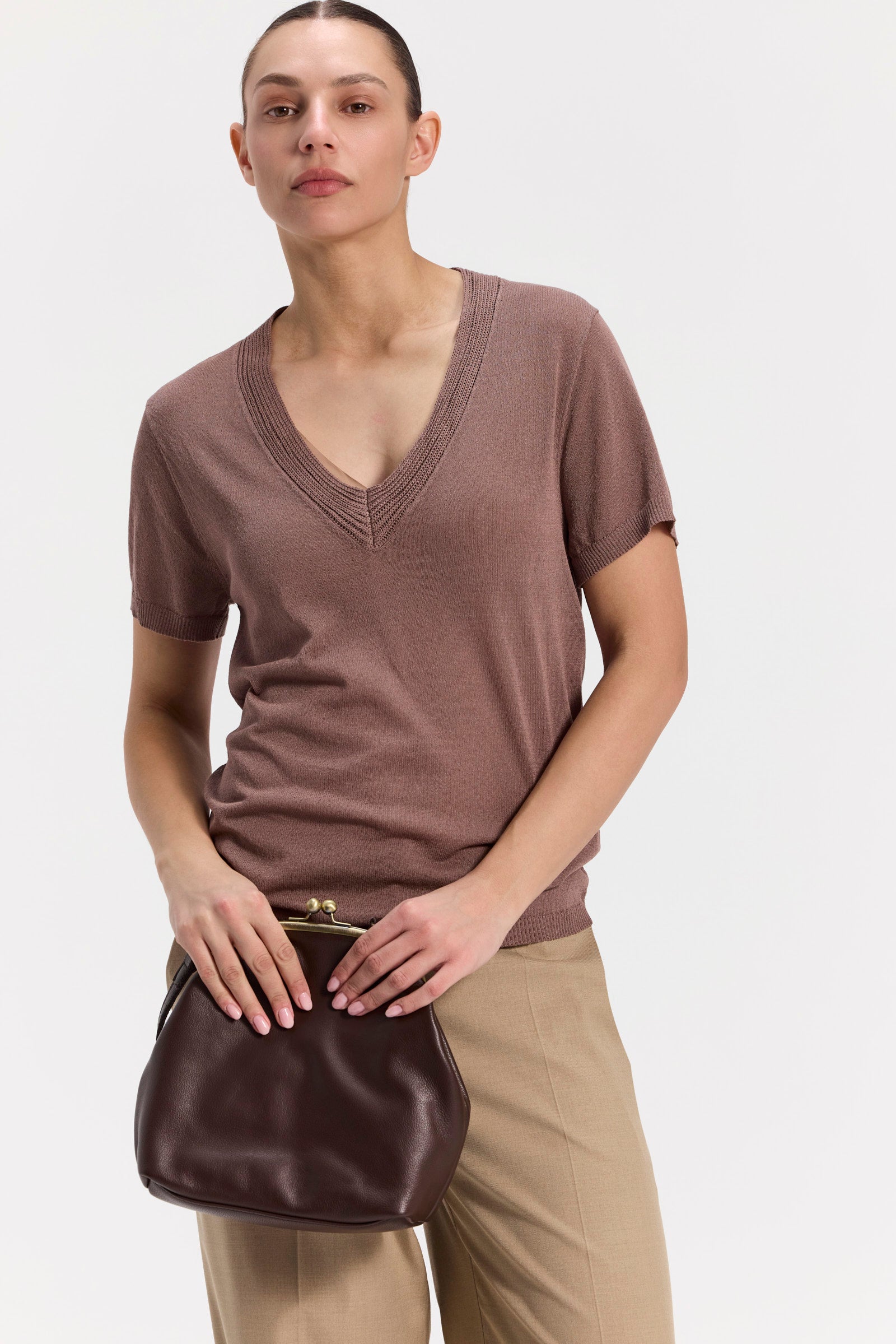 תיק עור מוניקה