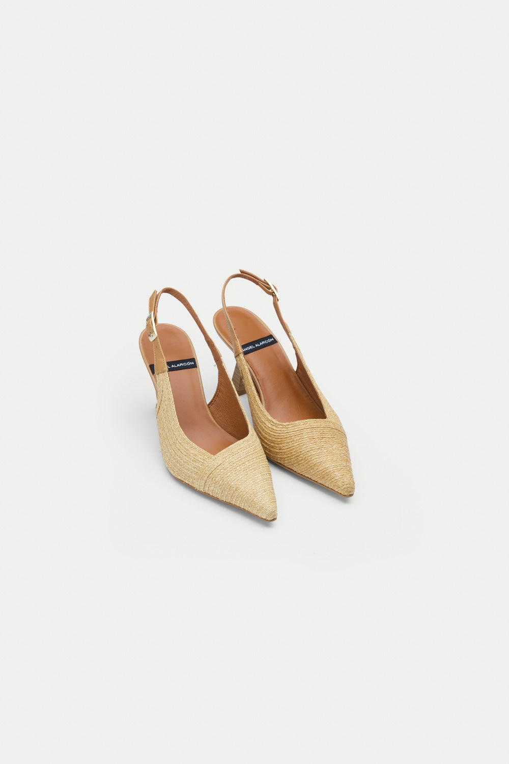 Angel Alarcon Rafia Open Pumps