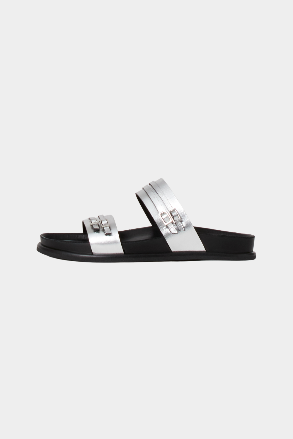 Vagabond Effie 2 Buckle Silver Sld